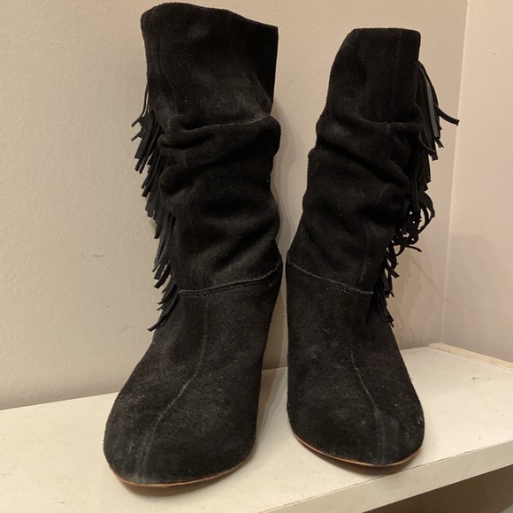 Vintage Fringed Booties - Picture 1 of 7